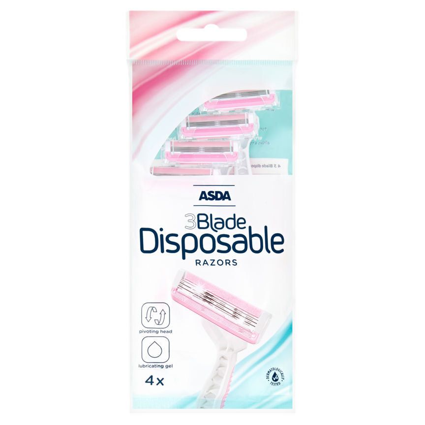 ASDA 3 Blade Disposable Razors - McGrocer
