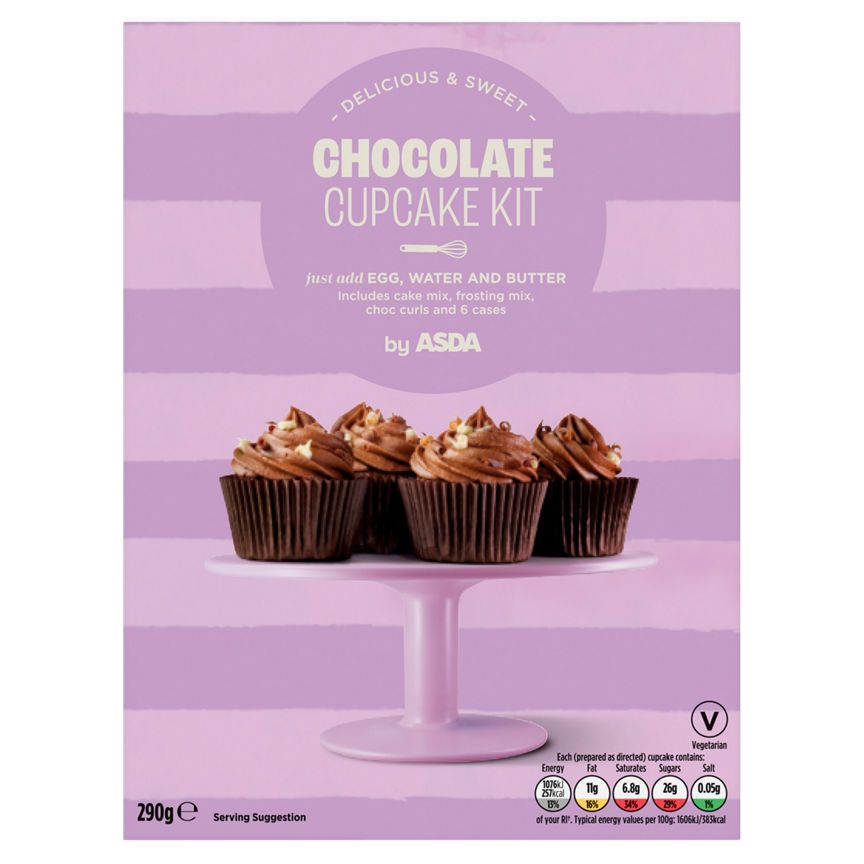 ASDA Chocolate Cupcake Kit 290g - McGrocer