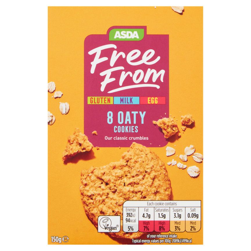 ASDA Free From 8 Oaty Cookies - McGrocer