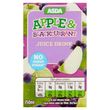 ASDA No Added Sugar Apple & Blackcurrant Juice Drink Cartons - McGrocer