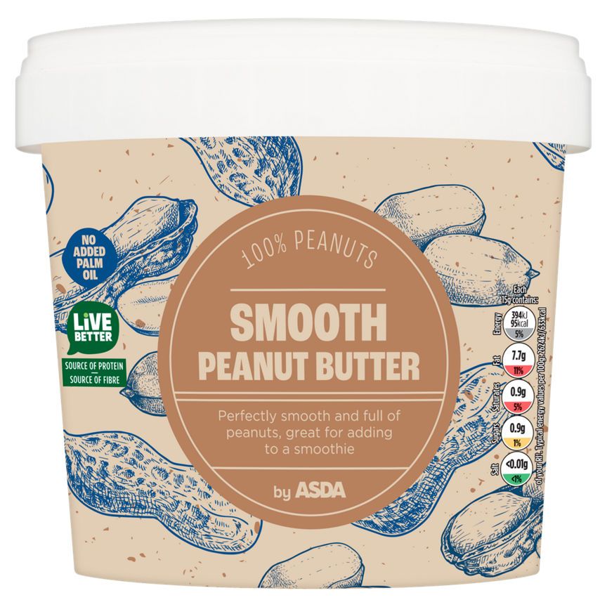 ASDA Smooth Peanut Butter 1kg - McGrocer