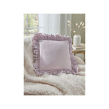 At Home with Stacey Solomon Lilac Double Frill Plain Cushion - McGrocer