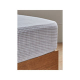 At Home with Stacey Solomon Natural Gingham Fitted Sheet - Super King - McGrocer