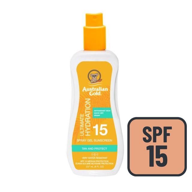 Australian Gold SPF 15 Sunscreen Clear Spray   237ml - McGrocer