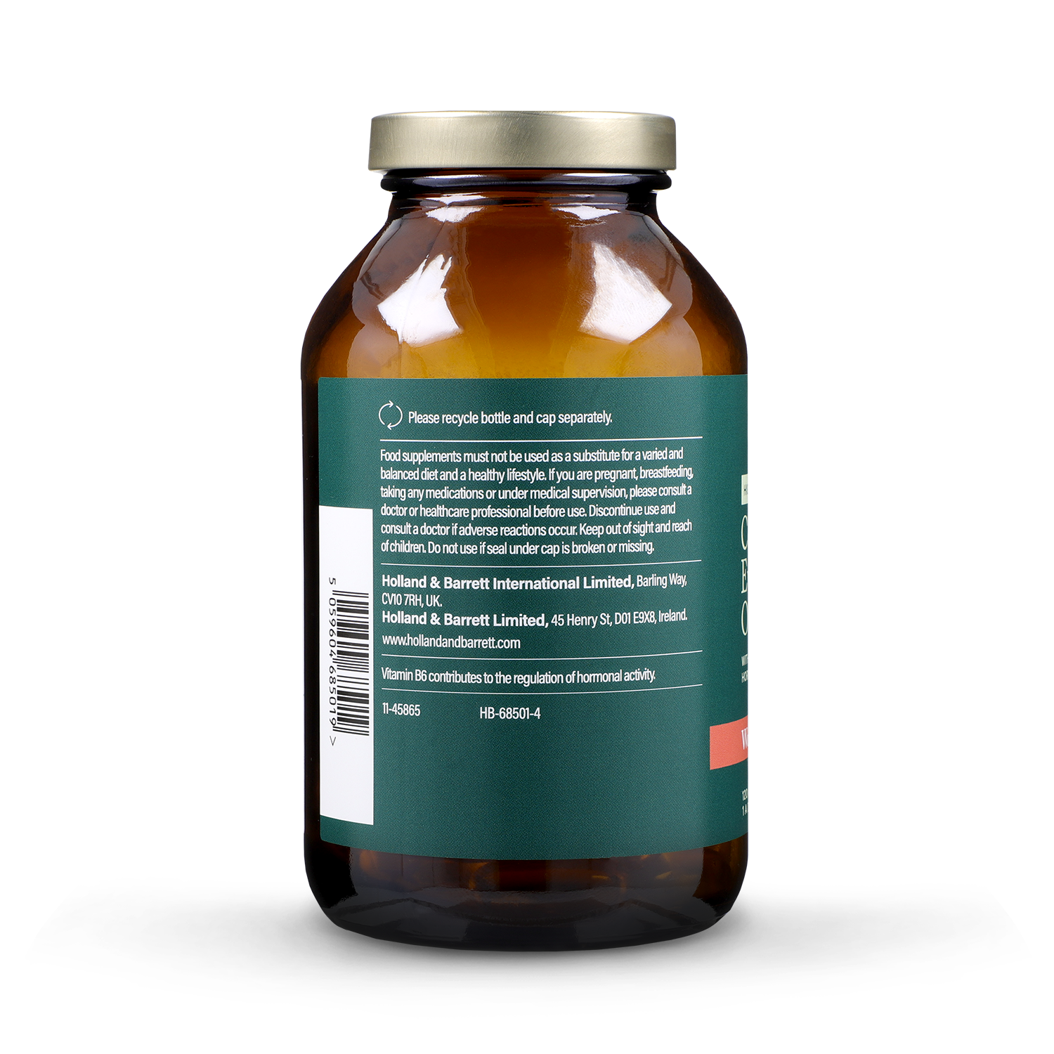 Holland & Barrett High Strength Cold Pressed Evening Primrose Oil 1500mg 120 Capsules - 998990