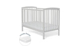 Baby Elegance Starlight Baby Cot with Mattress - Grey - McGrocer