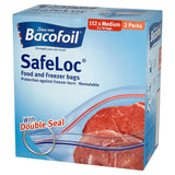 Bacofoil Safeloc® Food and Freezer Medium Bags,152 Pack - McGrocer