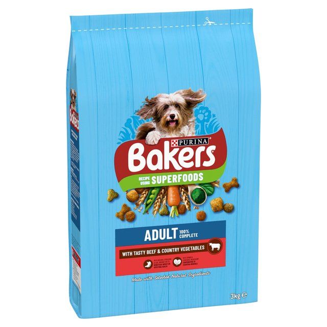 Bakers Beef with Vegetables Dry Dog Food   3kg - McGrocer
