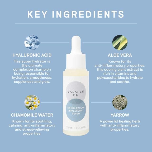 Balance Me Tri-Molecular Hyaluronic Serum   30ml - McGrocer