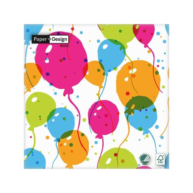 Balloons Paper Napkins   20 per pack - McGrocer