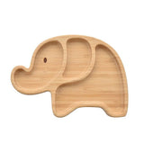 Bambino Bamboo & Silicone Elephant  Base Plate - McGrocer