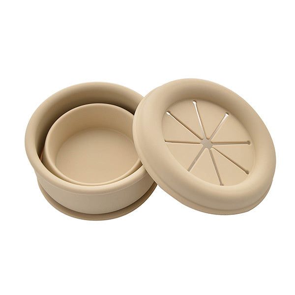 Bambino Silicone Collapsible Snack Cup Natural - McGrocer