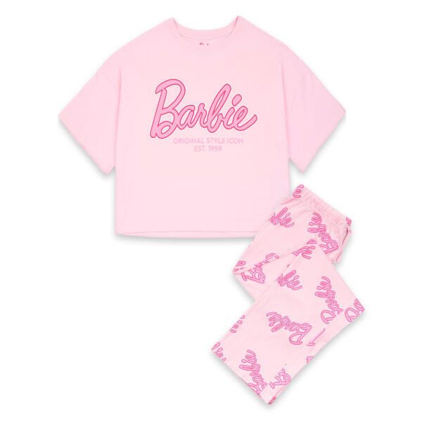 Barbie Womens Logo Pyjama Set (XL) - McGrocer