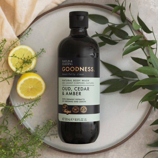 Baylis & Harding Goodness Oud Cedar & Amber Body Wash   500ml - McGrocer