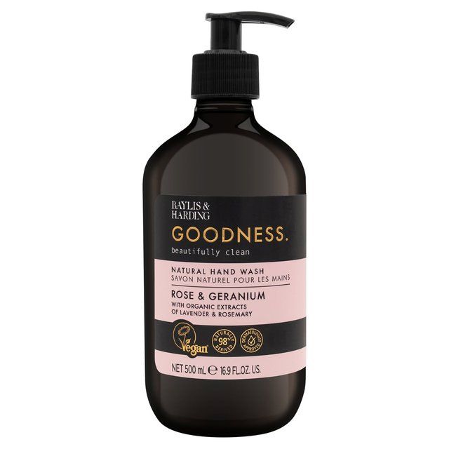 Baylis & Harding Goodness Rose & Geranium Hand Wash   500ml - McGrocer