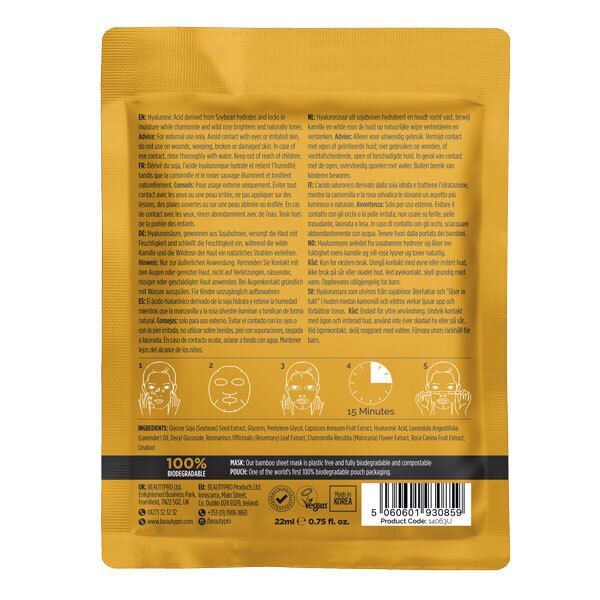 Beautypro Hyaluronic Acid Hydrating Sheet Mask 22ml - McGrocer