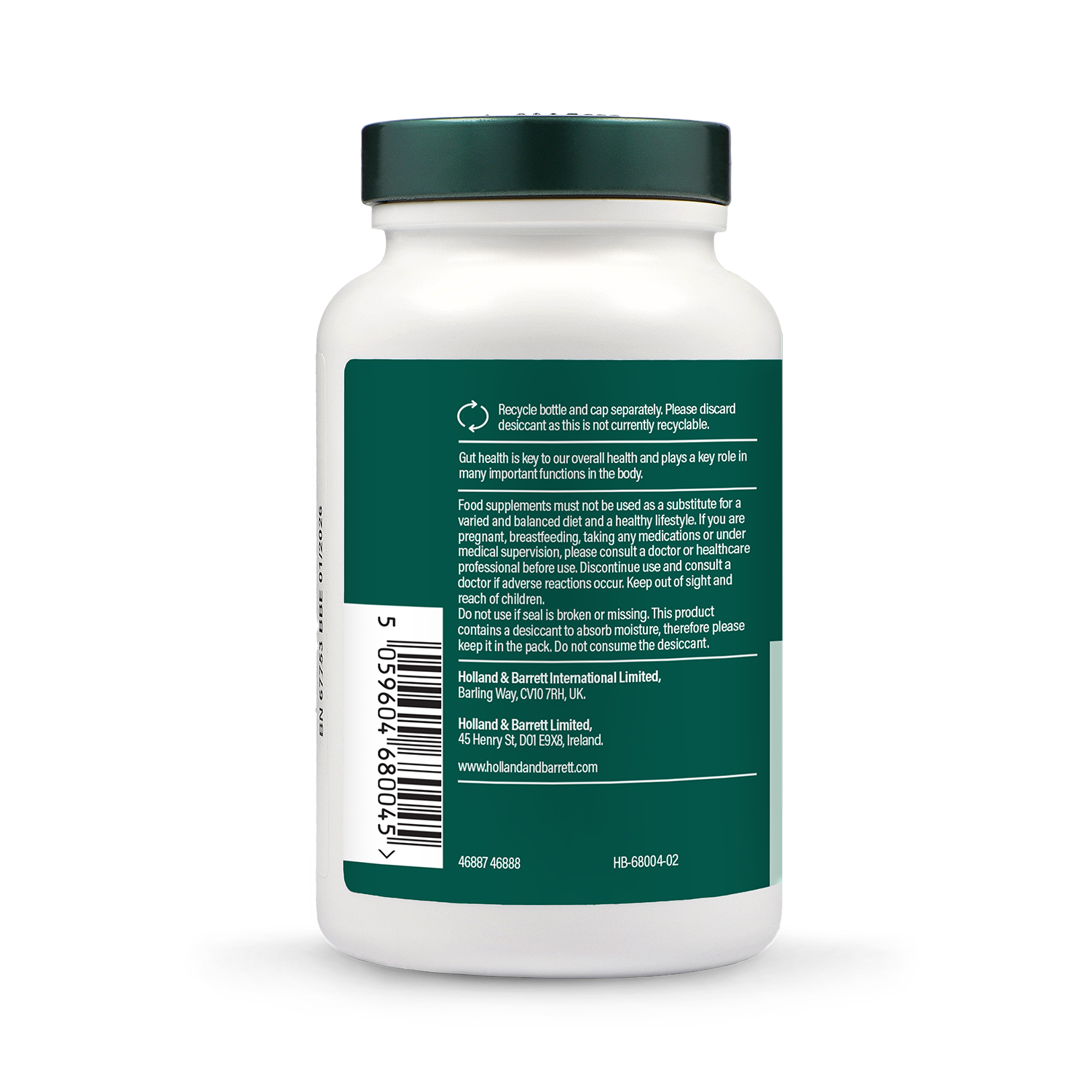 Holland & Barrett Live Friendly Bacteria with Acidophilus 3 Billion 120 Capsules - 998980