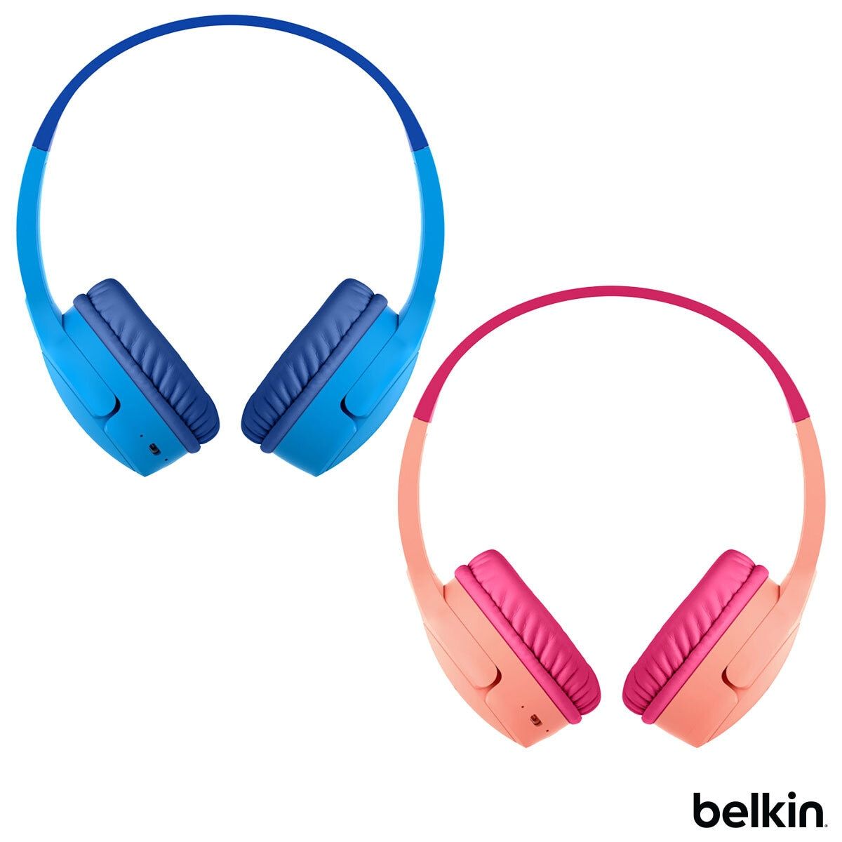 Belkin Soundform Mini Wireless On-Ear Headphones for Kids with Travel Case in 2 colours - McGrocer