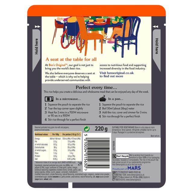 Ben's Original Korean BBQ Microwave Rice   220g - McGrocer