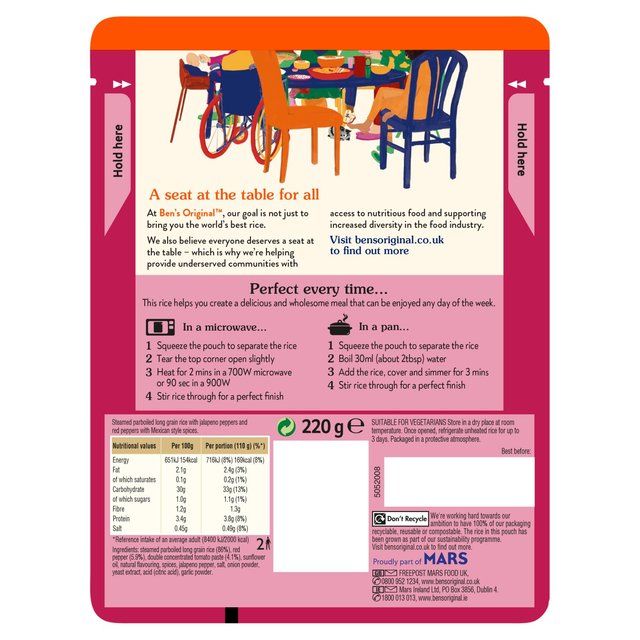 Ben's Original Mexican Style Microwave Rice   220g - McGrocer