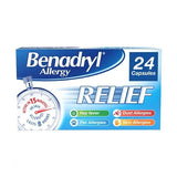 Benadryl Allergy Relief 24 Capsules - McGrocer