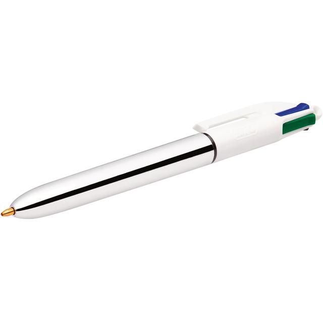 BIC 4 Colours Shine Retractable Ballpoint Pens Pack of 3 - McGrocer