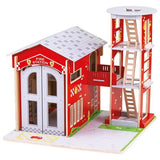Bigjigs Toys Wooden City Fire Station Playset - McGrocer