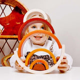 Bigjigs Toys Wooden Rainbow Stacking Toy - McGrocer