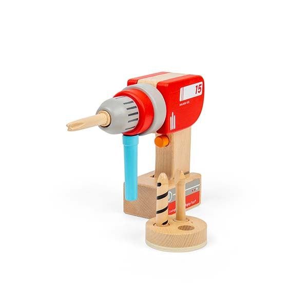 Bigjigs Toys Wooden Toy Drill Set - McGrocer