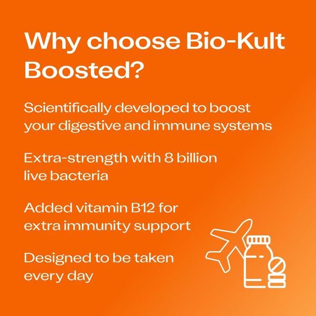 Bio-Kult Boosted Extra Strength Probiotics Gut Supplement Capsules   30 per pack - McGrocer