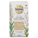 Biona Organic Long Grain Italian Brown Rice   500g - McGrocer