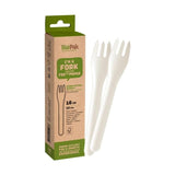 BioPak White Paper Forks   10 per pack - McGrocer