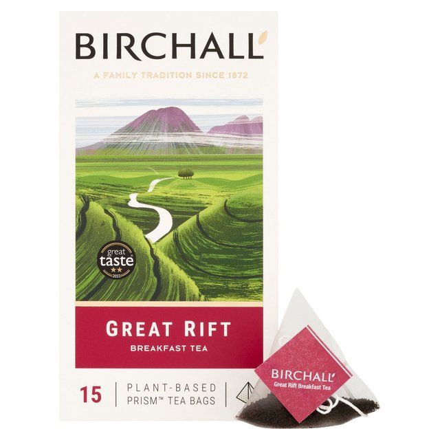 Birchall Great Rift Breakfast Blend - 15 Prism Tea Bags   15 per pack - McGrocer