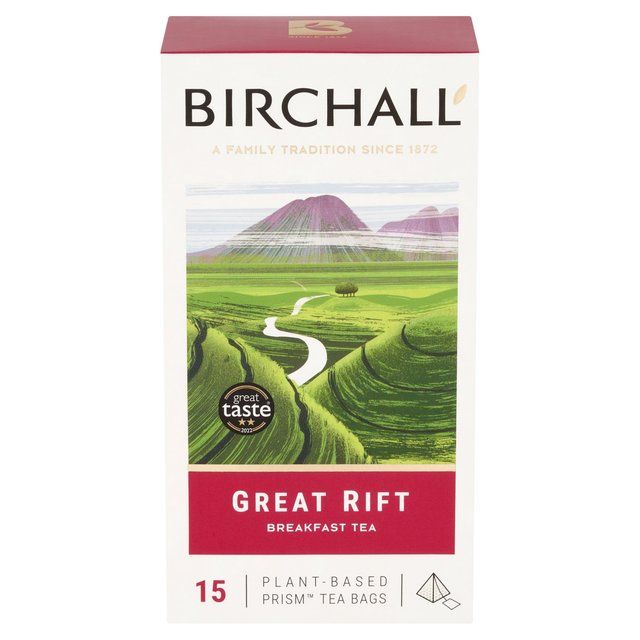 Birchall Great Rift Breakfast Blend - 15 Prism Tea Bags   15 per pack - McGrocer