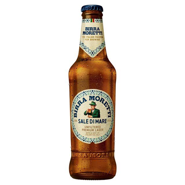 Birra Moretti Sale Di Mare Unfiltered Lager Beer Bottle 4x330ml   4 x 330ml - McGrocer