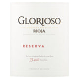 Bodegas Palacio Glorioso Rioja Reserva   75cl - McGrocer