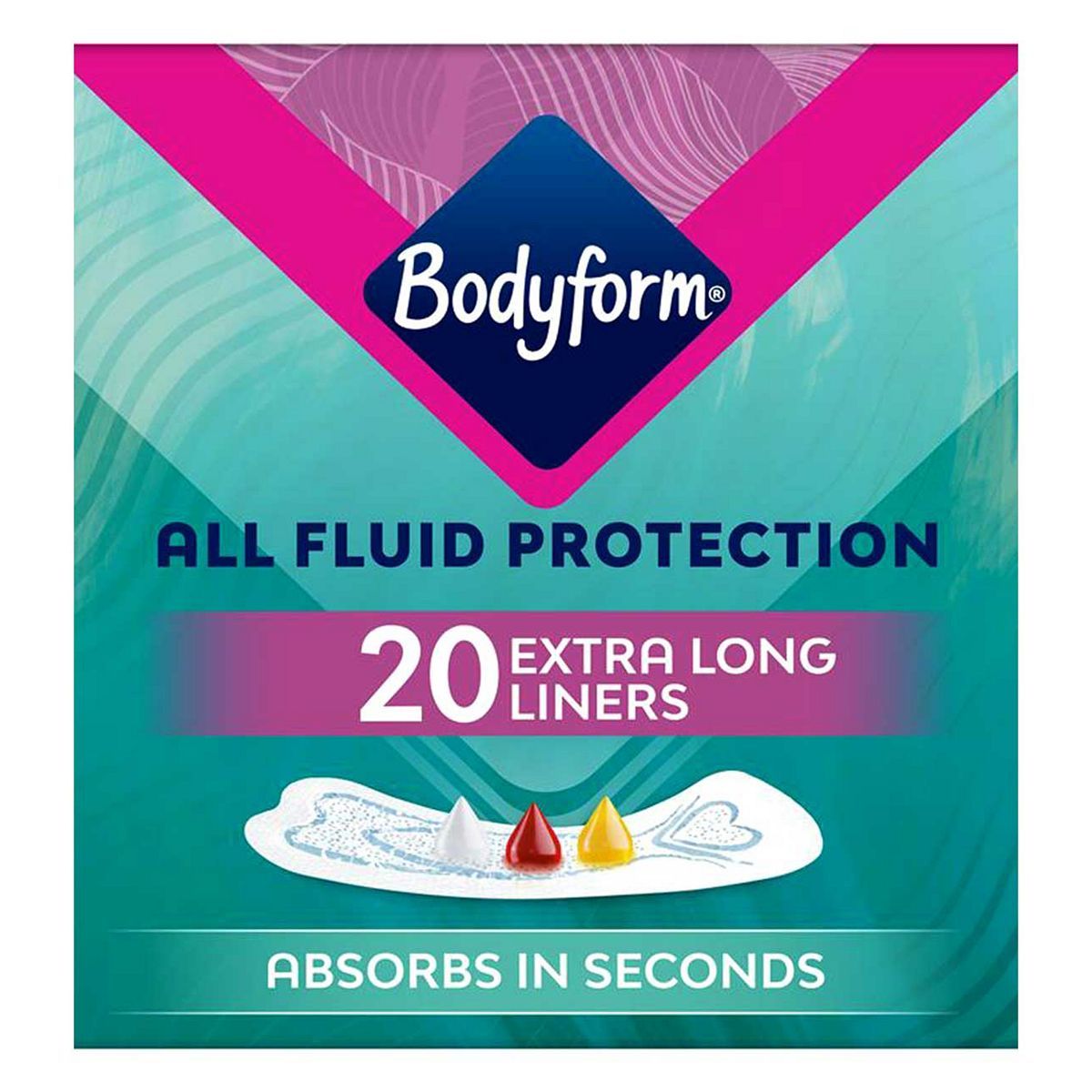 Bodyform Dailies All Fluid XL Panty Liners 20 pack - McGrocer