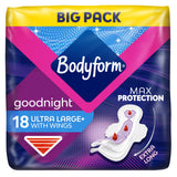 Bodyform Ultra Night Sanitary Towels Wings x18 - McGrocer