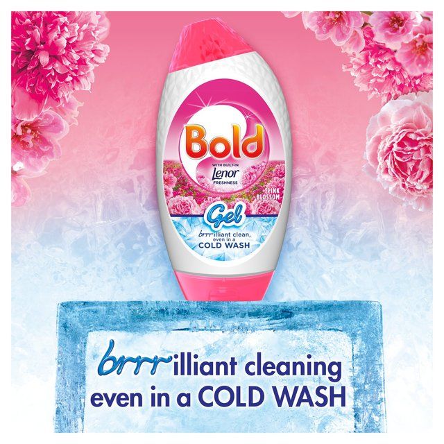 Bold 2In1 Washing Liquid Gel Pink Blossom 40 Washes   1320ml - McGrocer