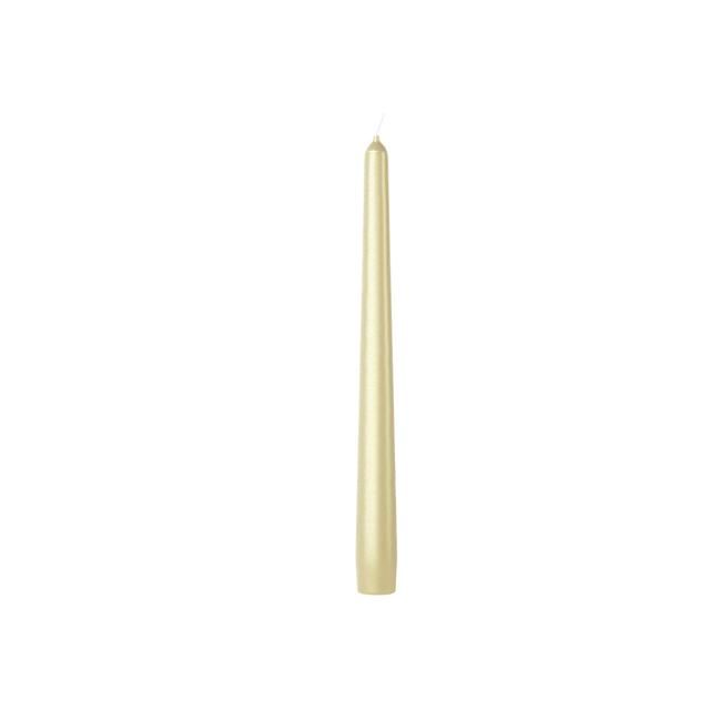 Bolsius Metallic Taper Dinner Candles- Silver   4 per pack - McGrocer