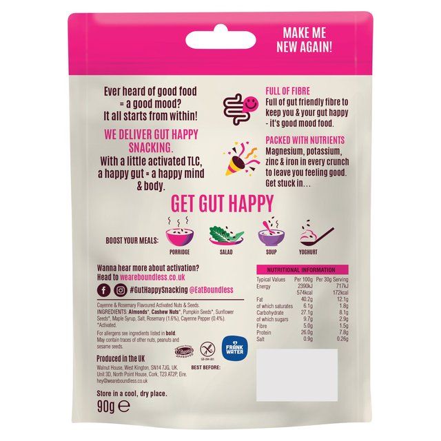 Boundless Sweet Chilli Nuts & Seeds Sharing Bag   90g - McGrocer