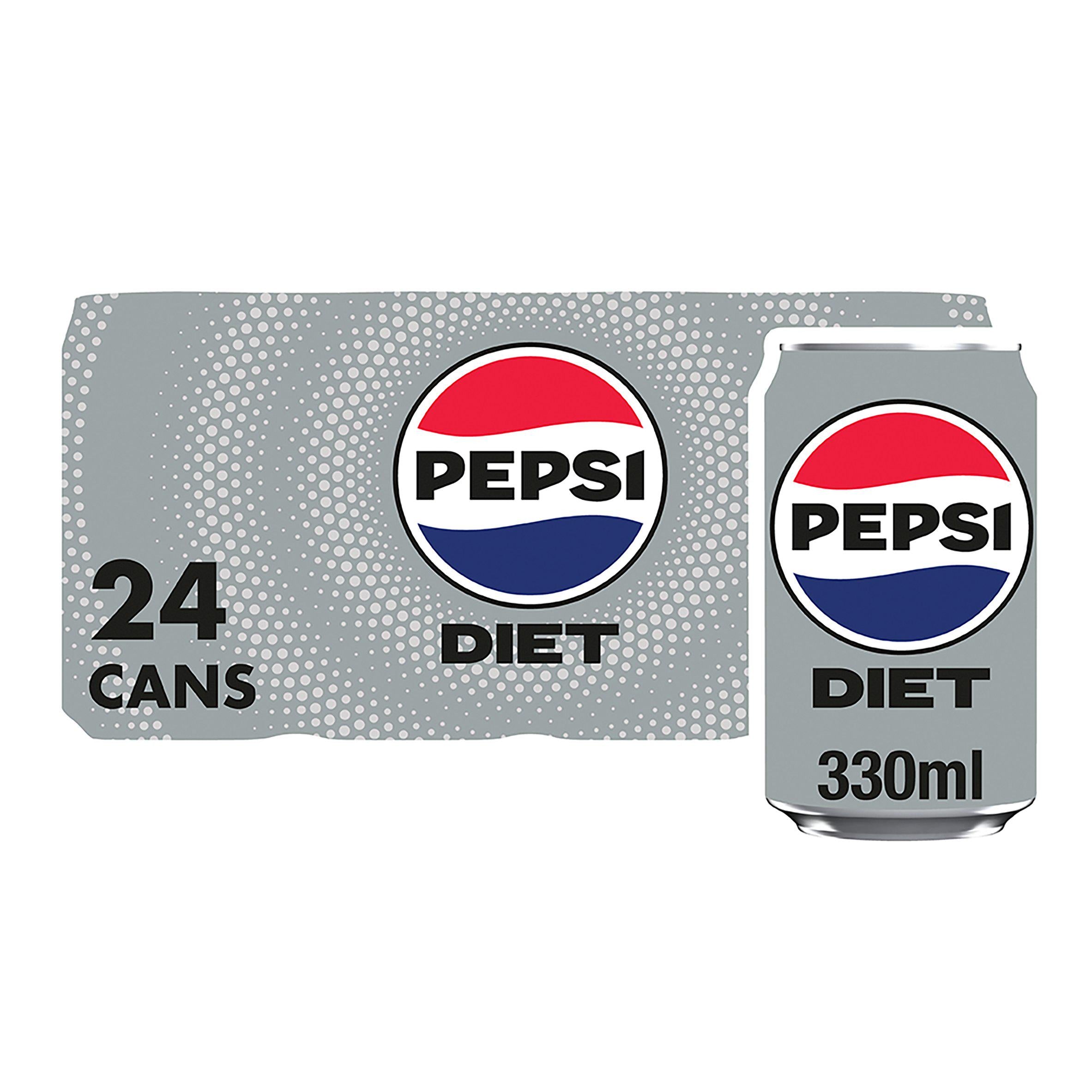 Diet Pepsi Cans 24x330ml - McGrocer