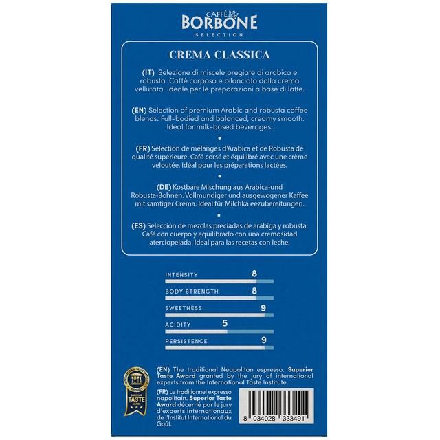 Caffe Borbone Crema Classica Ground Filter Coffee   250g