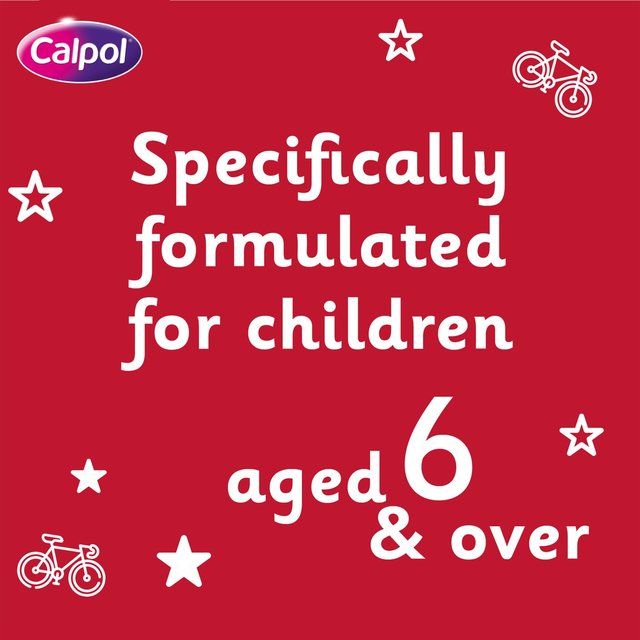Calpol SixPlus Sugar Free Oral Suspension Strawberry 6+ Years   80ml