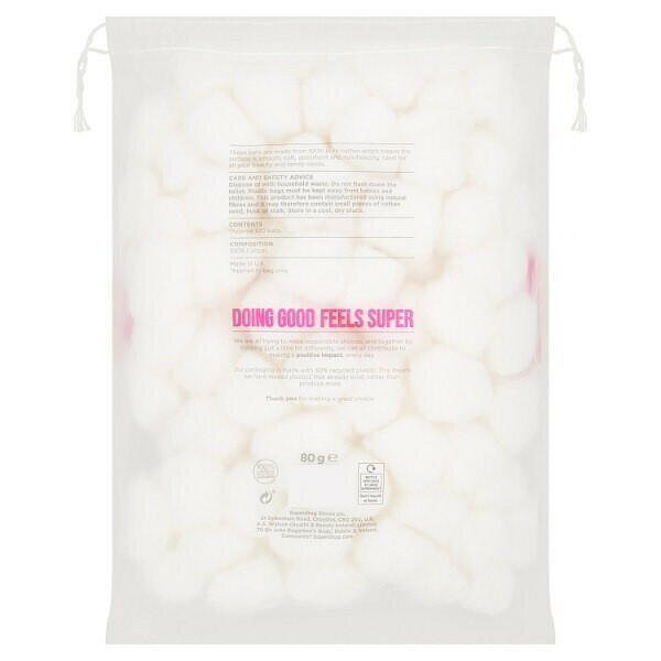 Superdrug Cotton Wool Balls x100 GOODS Superdrug   