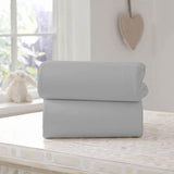 Clair De Lune Fitted Sheet Twin Pack Bed Grey