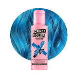 Crazy Color Semi Permanent Hair Color Cream Capri Blue 44