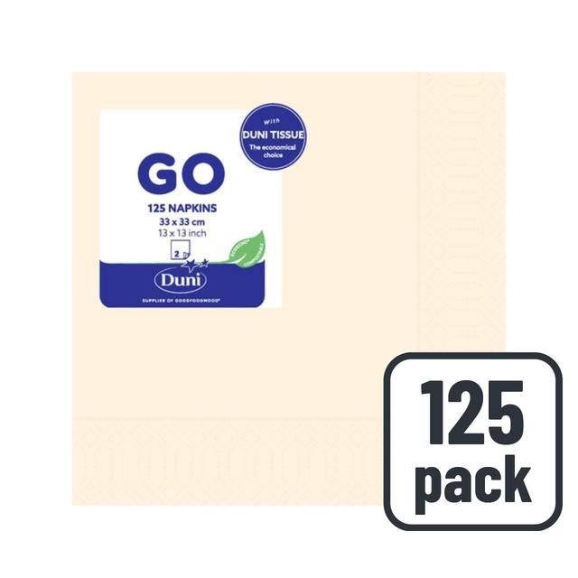 Cream Compostable Paper Napkins   125 per pack