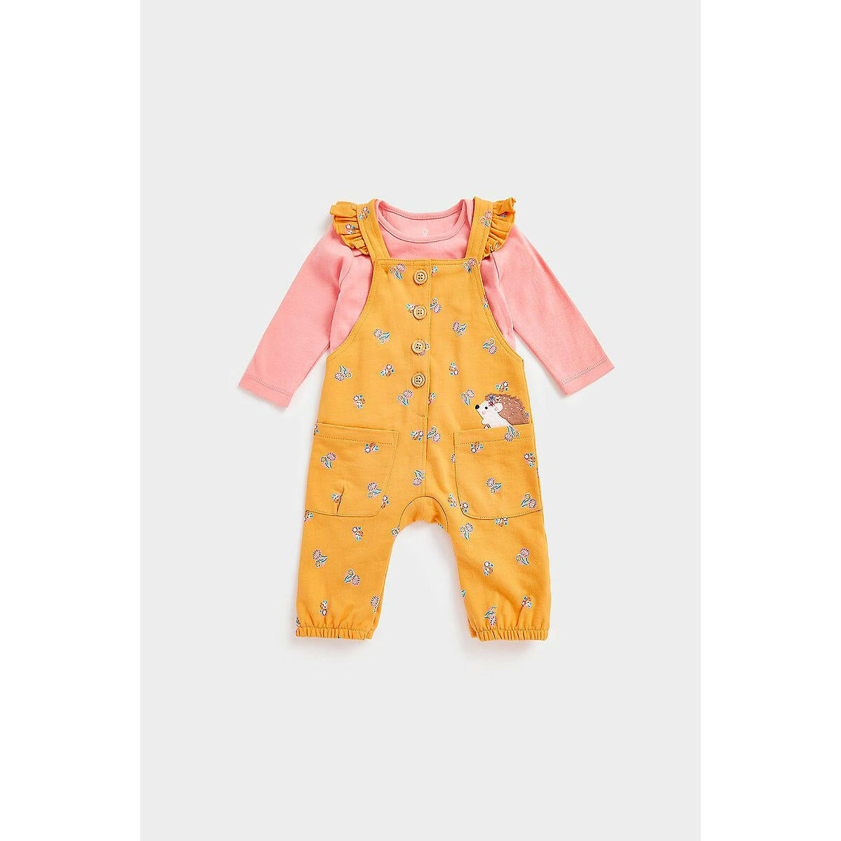 Woodland Dungarees and Bodysuit Set GOODS Boots   