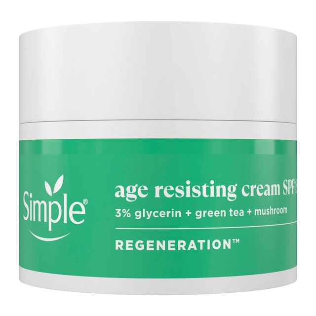 Simple Age Resisting Cream Moisturiser SPF 15    50ml - McGrocer